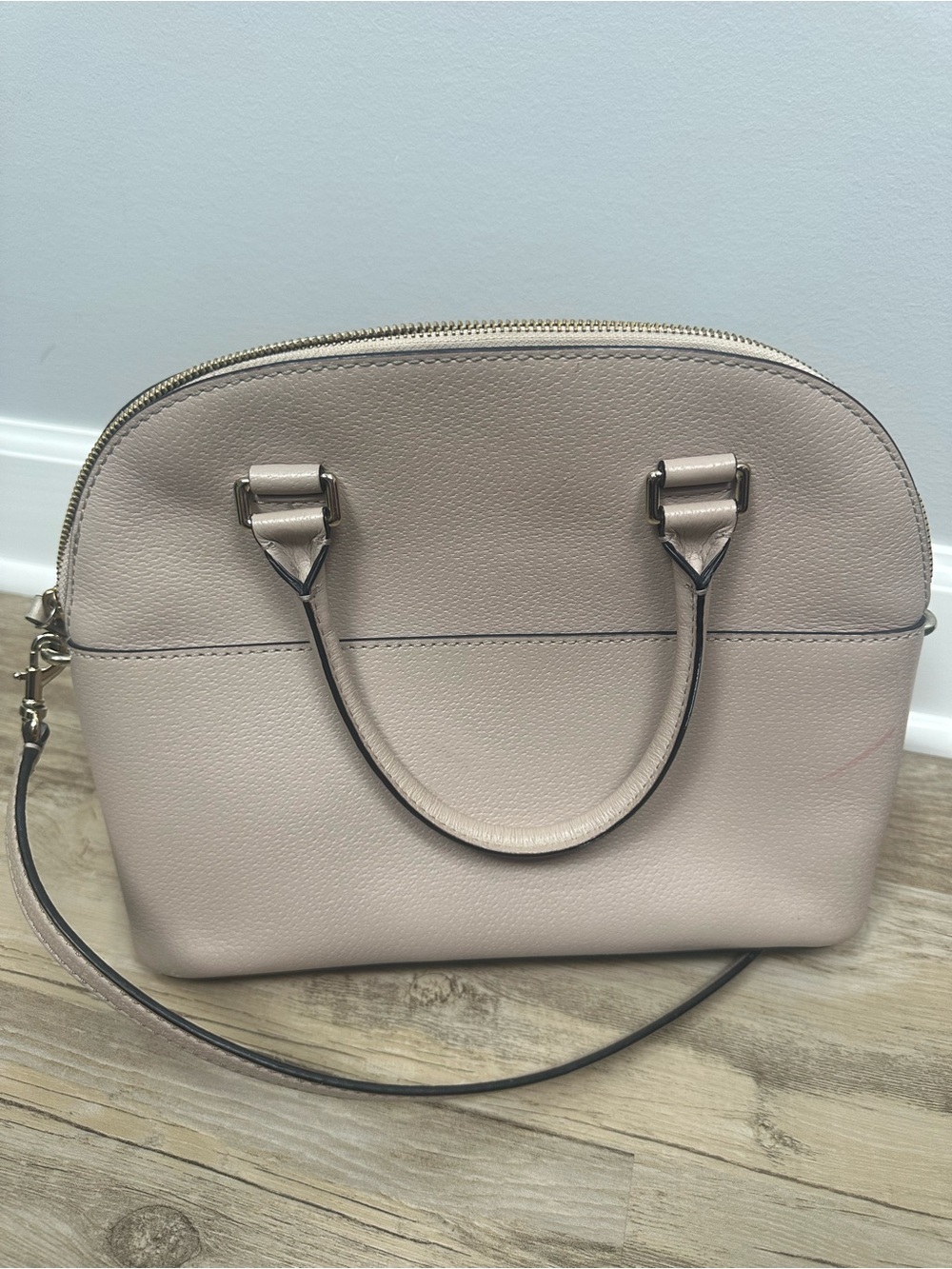 Kate Spade Purse Satchel Muted Taupe Crossbody Purse Bag - Picture 3 of 8